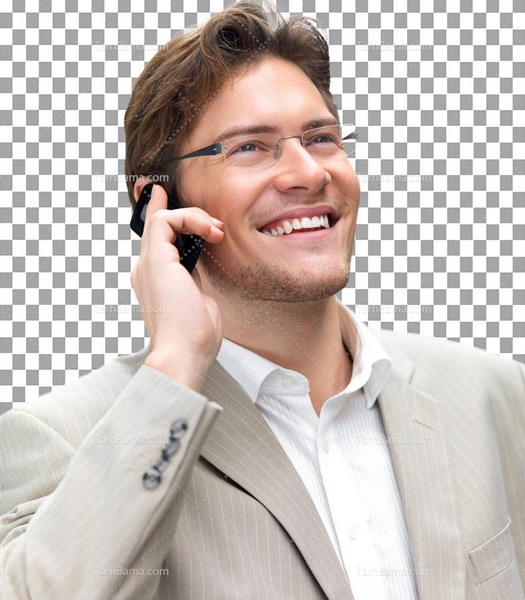 عکس مرد گوشی بدست