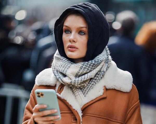 عکس با حجاب زمستانی