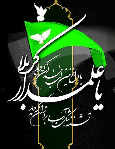 عکس نوشته یا علمدار کربلا