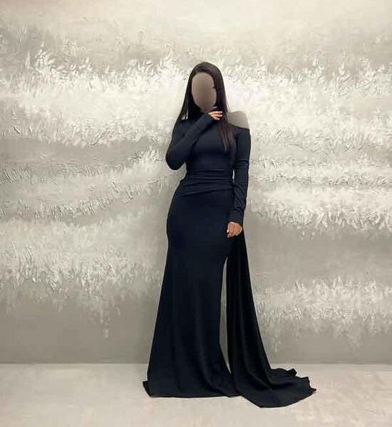 عکس لباس مجلسی ساده بلند شیک