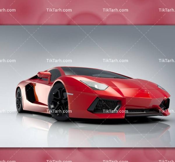 عکس ماشین لامبورگینی قرمز