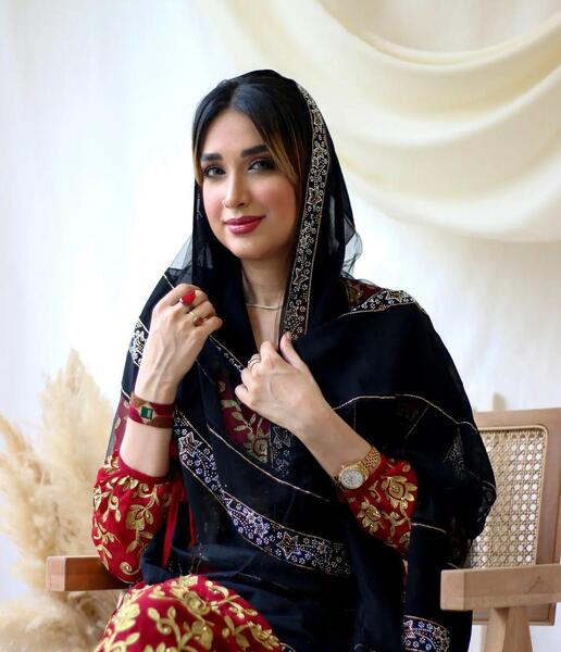 عکس شال نگینی بندری