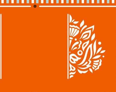 عکس پس زمینه نارنجی فانتزی