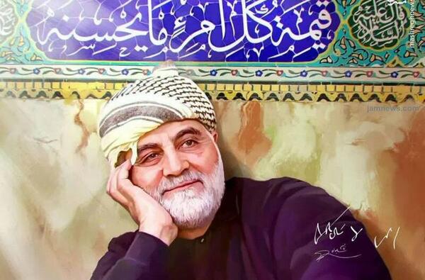 عکس قاسم سلیمانی که شهید شد