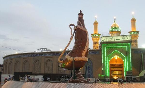 عکس حرم امام حسین کبوتر