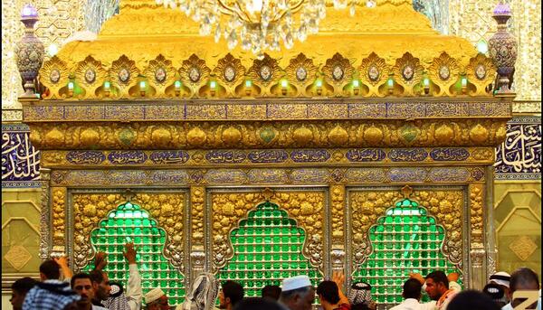 عکس حرم امام حسین کبوتر