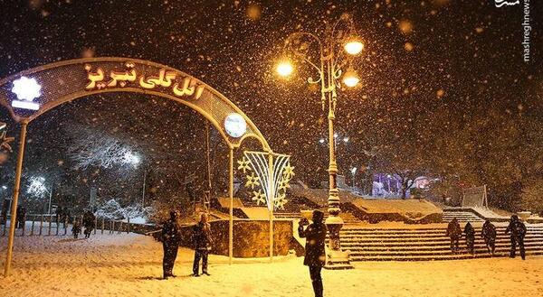 عکس زمستان تبریز