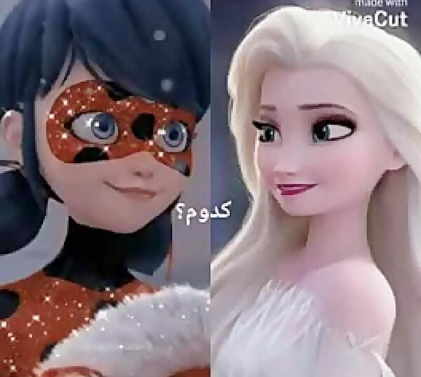 عکس السا آنا و دختر کفشدوزکی