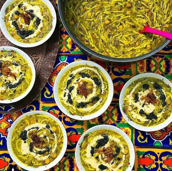 عکس آش رشته برای افطار