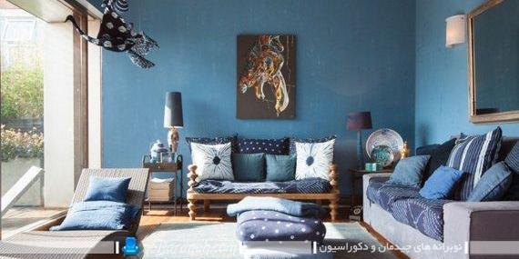 عکس مبل آبی