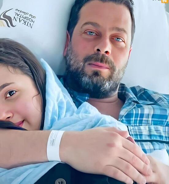 عکس پژمان بازغی و دخترش نفس