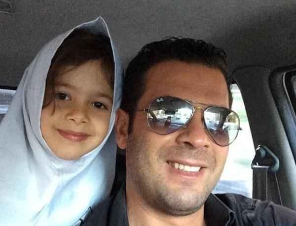 عکس پژمان بازغی و دخترش نفس
