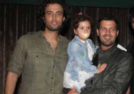 عکس پژمان بازغی و دخترش نفس