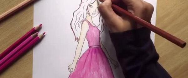 عکس باربی نقاشی