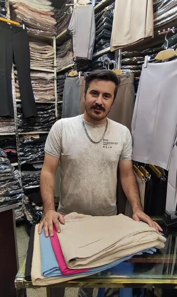 عکس شلوار کارگو رنگ سبز