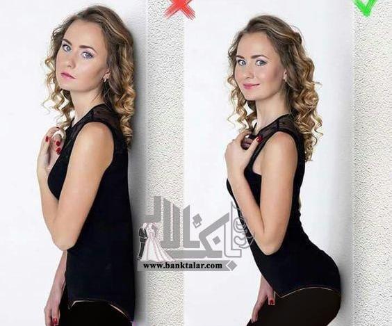 ژست عکس دخترانه با لباس مجلسی