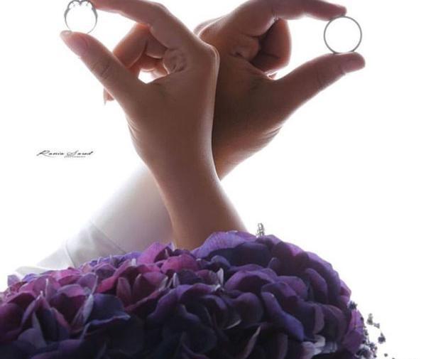 عکس سالگرد ازدواج با حلقه
