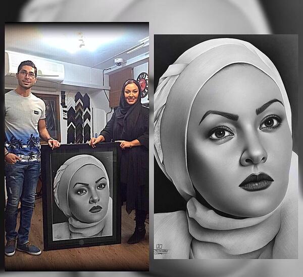عکس چهره نقاشی شده