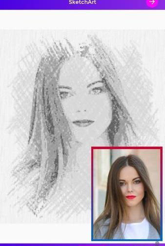 عکس چهره نقاشی شده