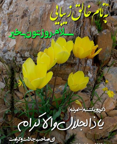 عکس نوشته سلام روزتون بخیر