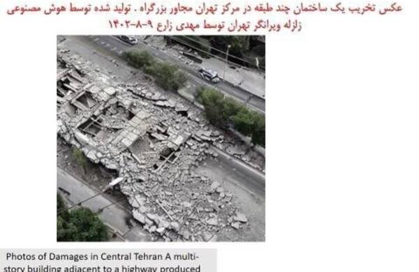 عکس زلزله واقعی