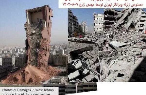 عکس زلزله واقعی