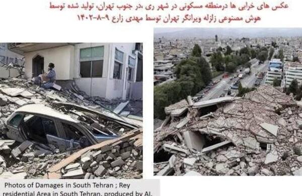 عکس زلزله واقعی