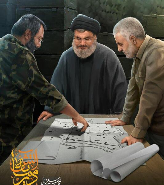 عکس سردار آزمون با حسن روحانی