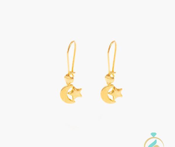عکس گوشواره حلقه ای نوزادی