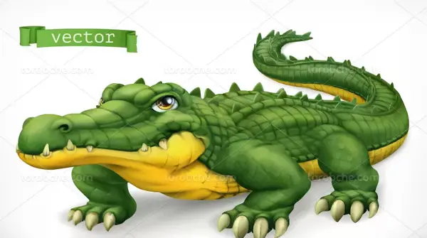 عکس تمساح سبز