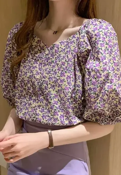 عکس شومیز گلدار زنانه