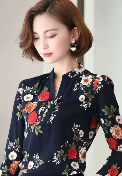 عکس شومیز گلدار زنانه