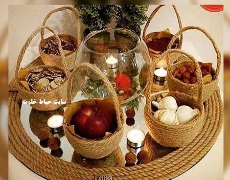 عکس ایده برای ساخت وسایل سفره هفت سین