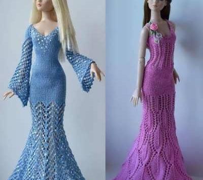 عکس لباس باربی با پارچه