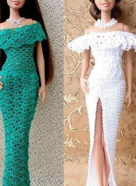 عکس لباس باربی با پارچه