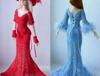 عکس لباس باربی با پارچه