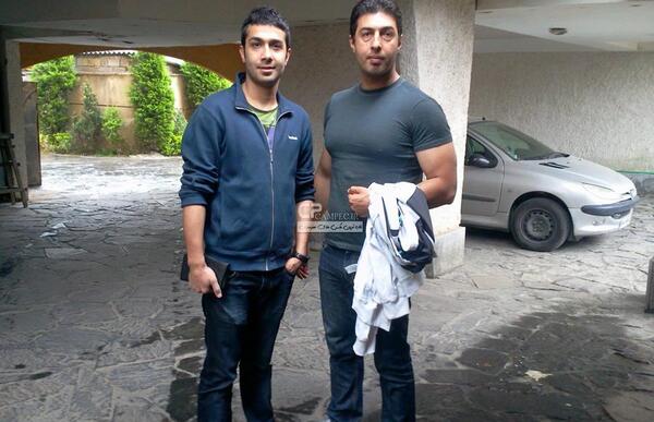 عکس حسین مهری وهمسرش