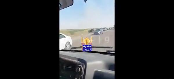 عکس جاده از داخل اتوبوس