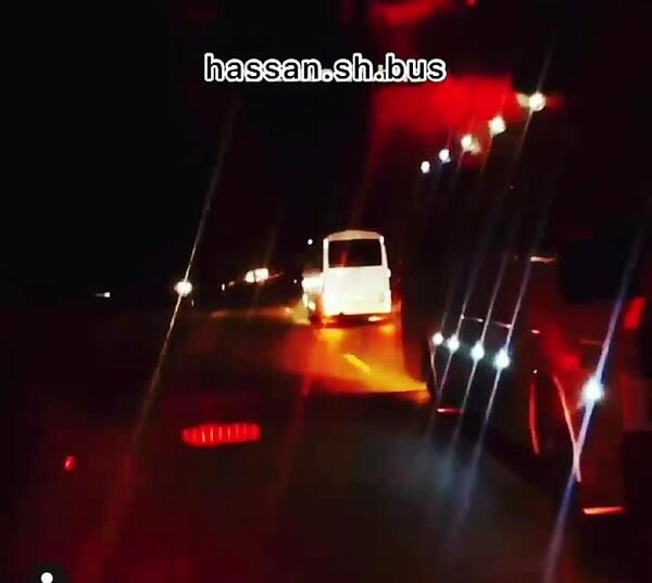 عکس جاده از داخل اتوبوس