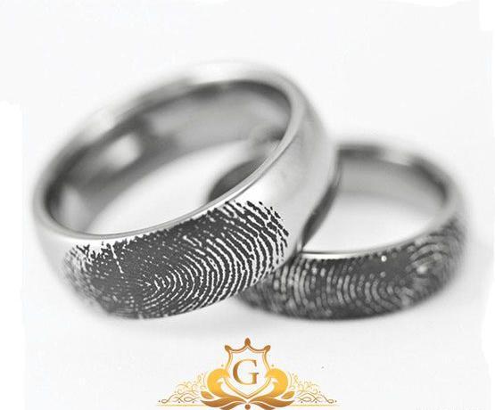 عکس حلقه ازدواج اثر انگشت