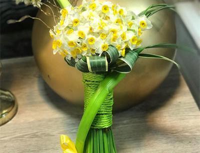 عکس گل نرگس زرد و سفید