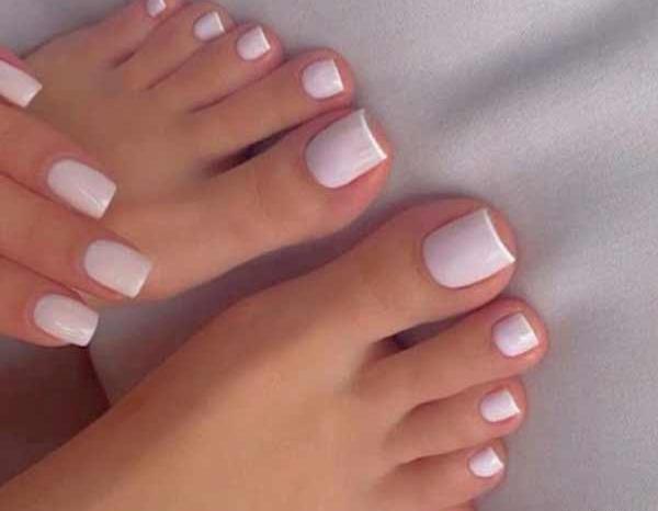 عکس طرح ناخن پا شیک