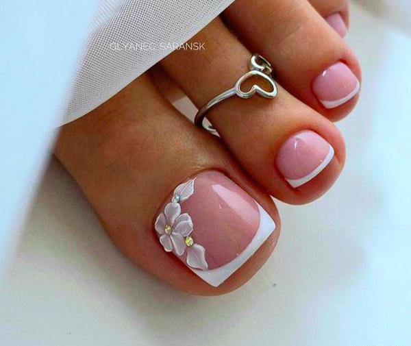 عکس طرح ناخن پا شیک