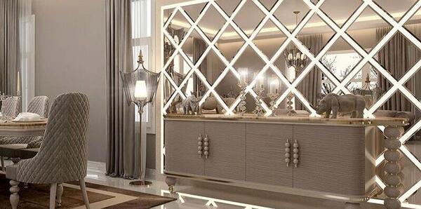 عکس دکوراسیون آینه ای