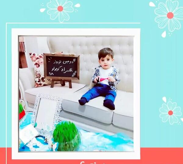 ایده عکس چهارشنبه سوری نوزاد