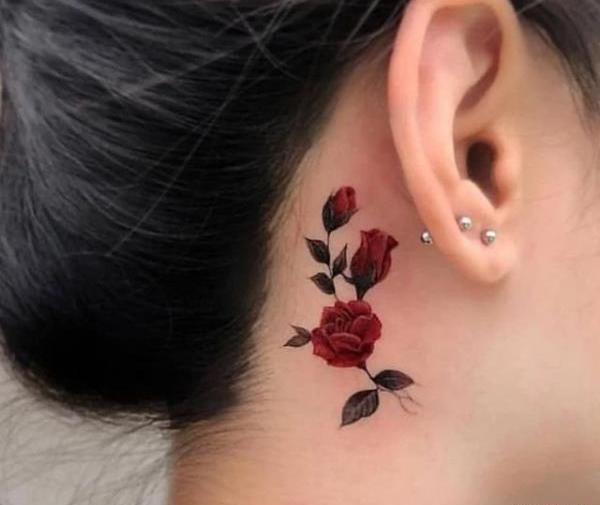 عکس تتو مینیمال چهره