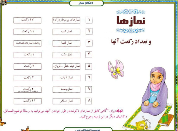 عکس نماز ظهر چند رکعت است