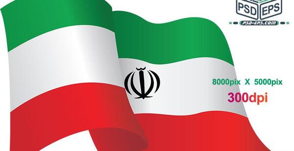 عکس دانلود وکتور پرچم ایران