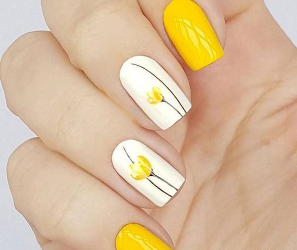عکس مدل های ناخن سفید