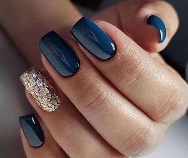 عکس کاشت ناخن شاین دار